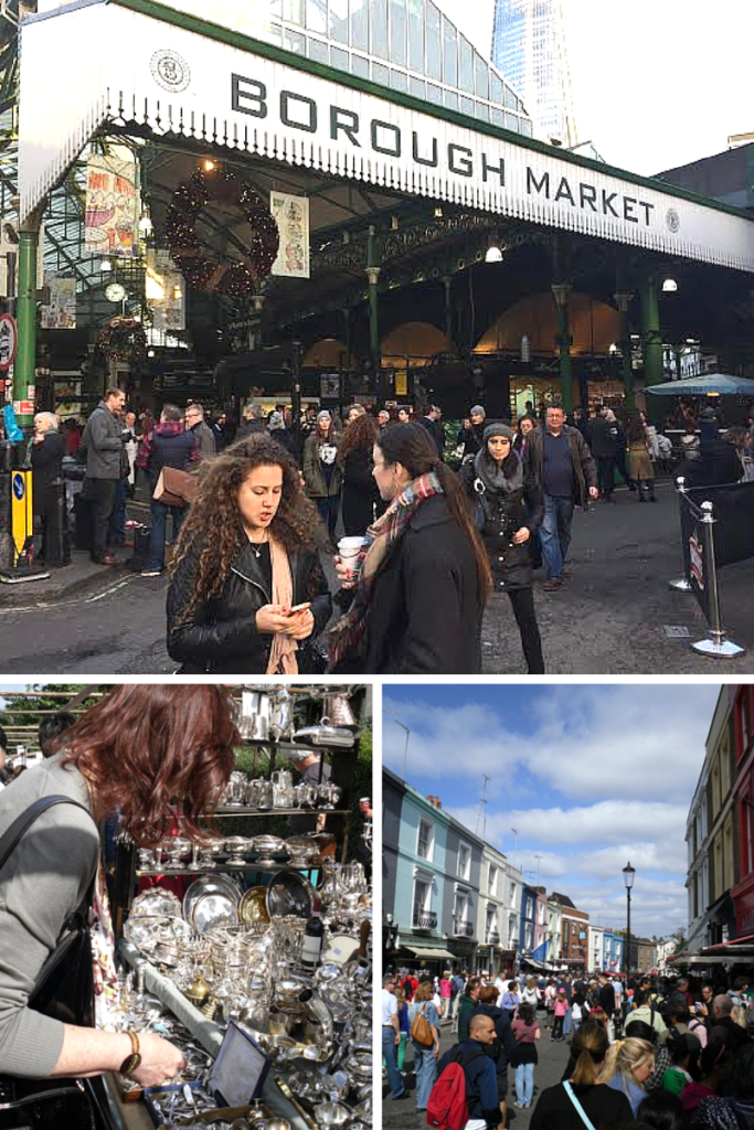 Borough Market Portobello Market London England