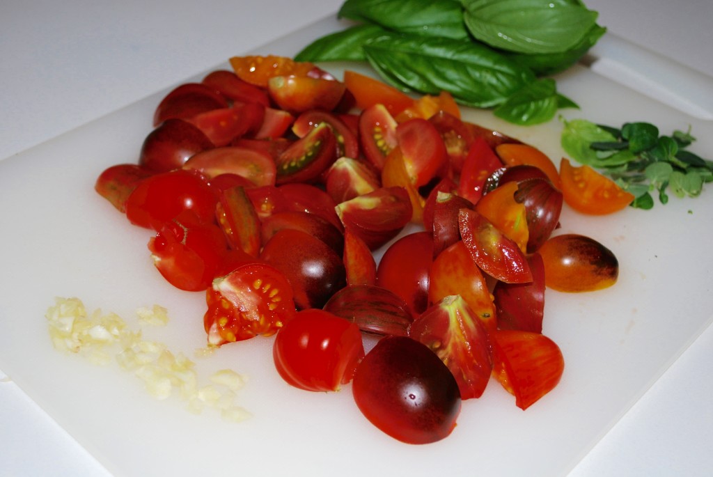 white bean tomato bowl