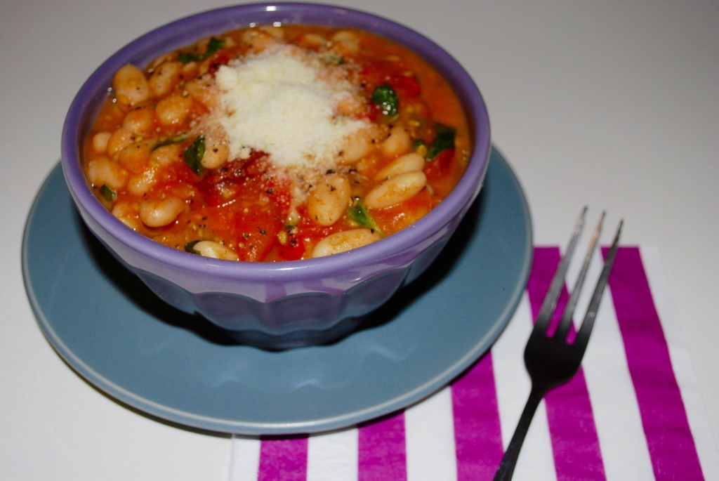 white bean tomato bowl