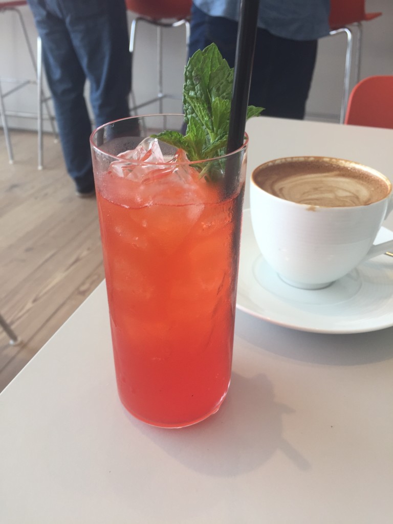 strawberry mint soda