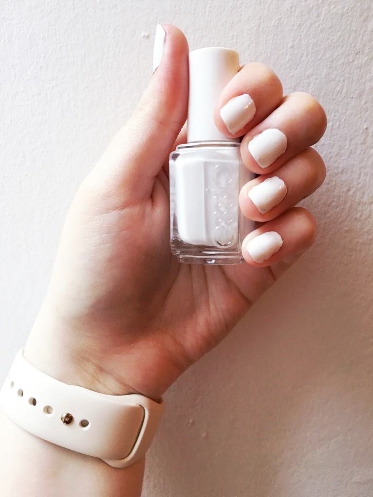 white nail polish