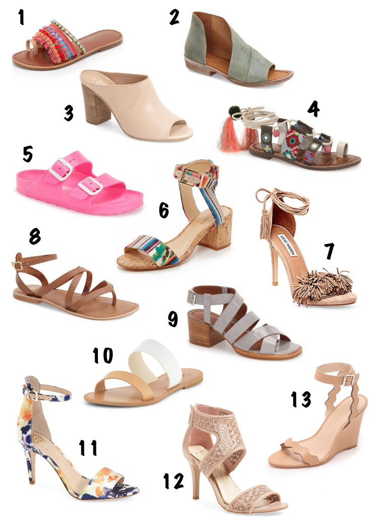 Spring Sandal Round Up