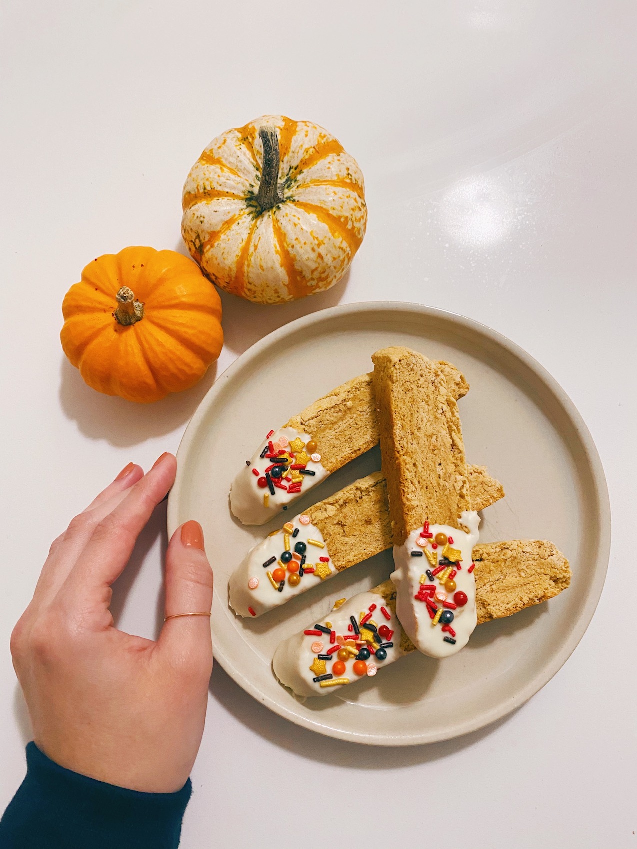 Pumpkin Spice Biscotti | Gluten Free & Vegan